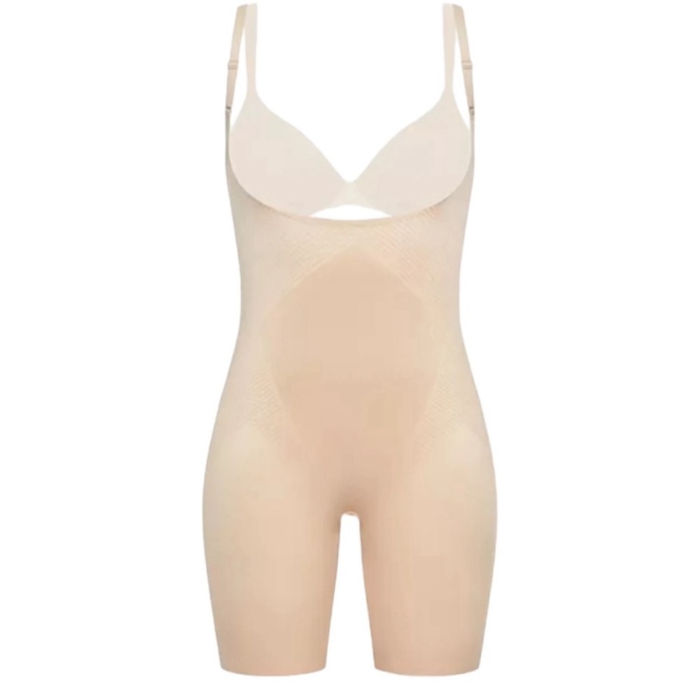 SPANX Bodysuit Thinstincts 2.0 Open Bust Mid Thigh XL